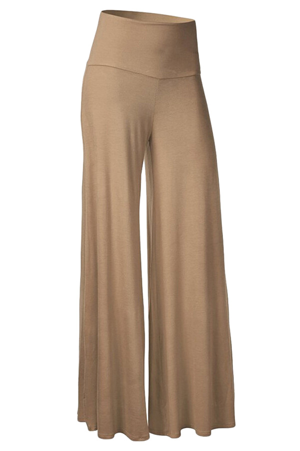 khaki palazzo pants